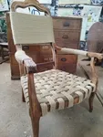 Voltaire rope armchair