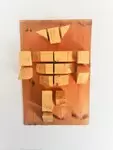 Wall decoration in scrap wood