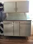 Water green formica buffet