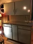 Water green formica buffet