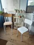 white school chair 