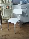 white school chair 