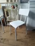 white school chair 