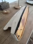 Wooden basin boat hull