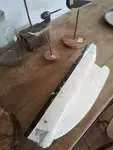 Wooden basin boat hull