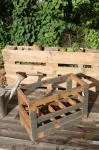 Wooden bottle rack 