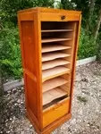 Wooden curtain filing cabinet