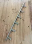Large wooden school coat rack 