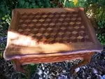 Worker decorated with cubes inlay