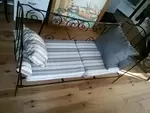 Wrought iron bed