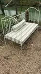 Wrought iron bench seat 47.24 inch