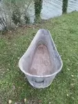 Zinc bathtub, circa 1900 