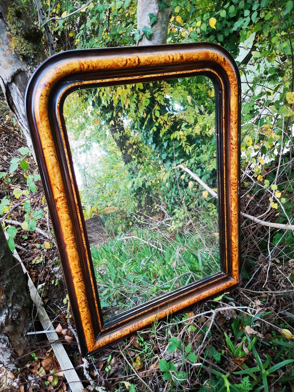 Old plaster mirror