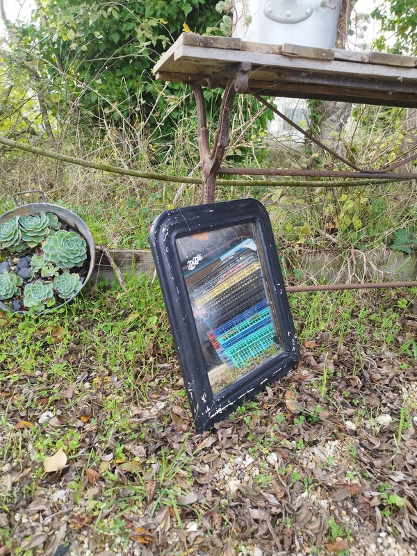 Antique black mirror