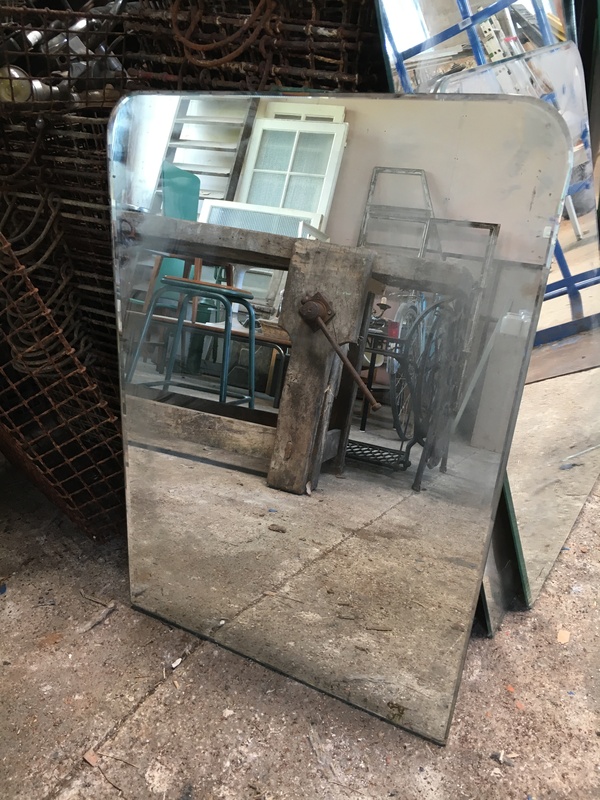 Factory locker room mirror