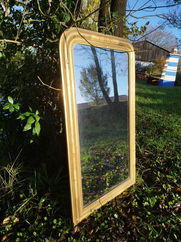 Gilded Louis Philippe mirror