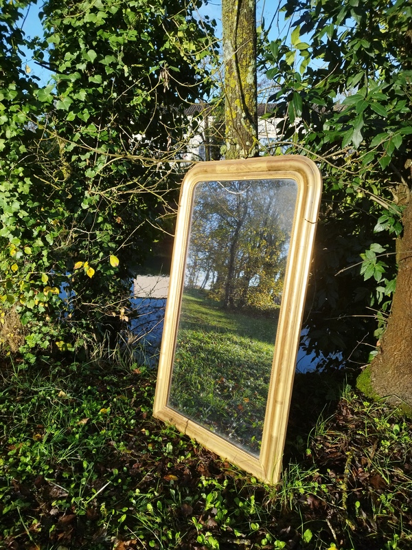 Gilded Louis Philippe mirror