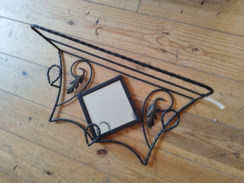Entrance coat rack mirror 
