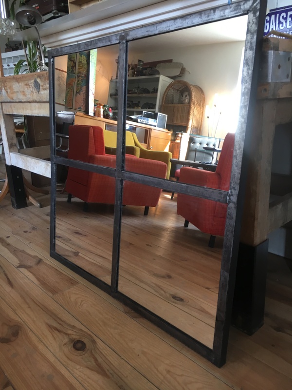 Mirror on canopy frame