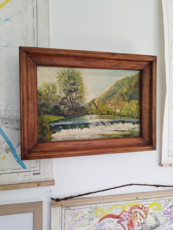 Huile sur toile XXe 