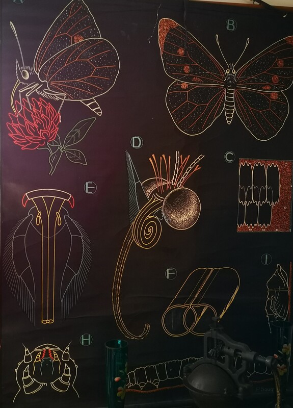 Affiche entoilée ancienne