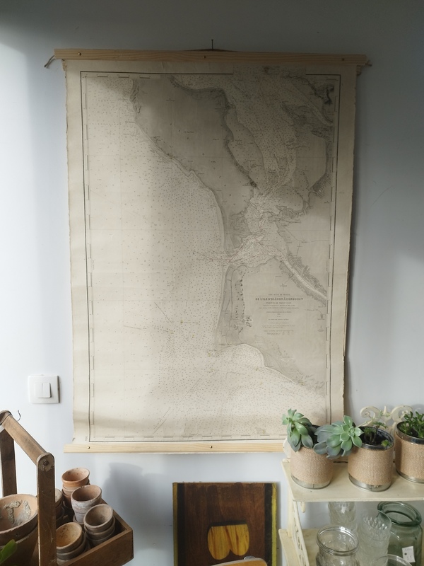 Old nautical chart of Oléron 