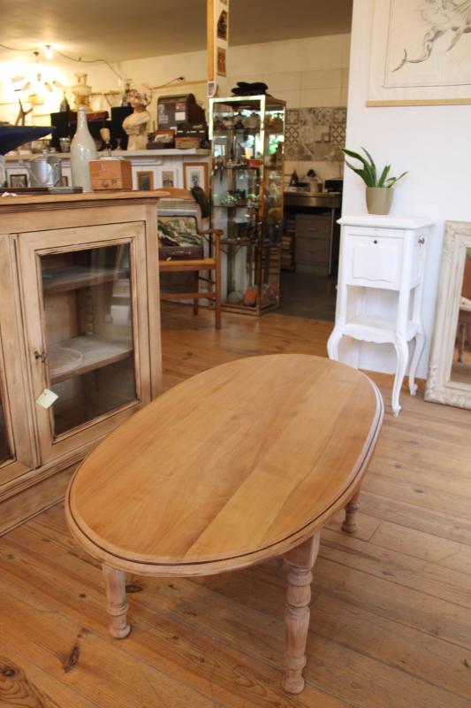 Table basse ovale 