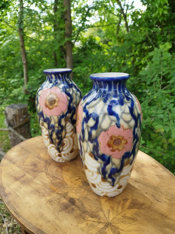 Paire de vases art déco Camille Tharaud 