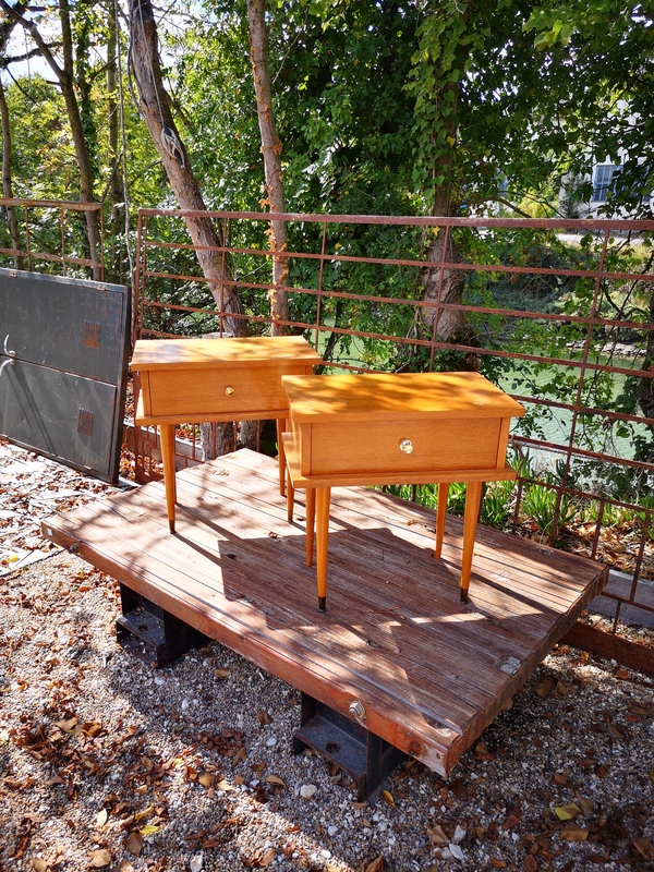 60s designer bedside pair