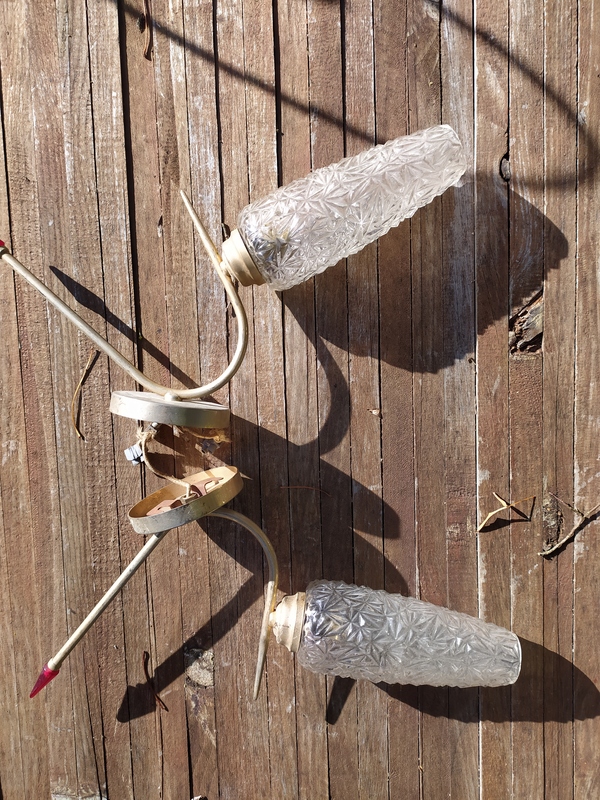 Pair of 60s wall lights