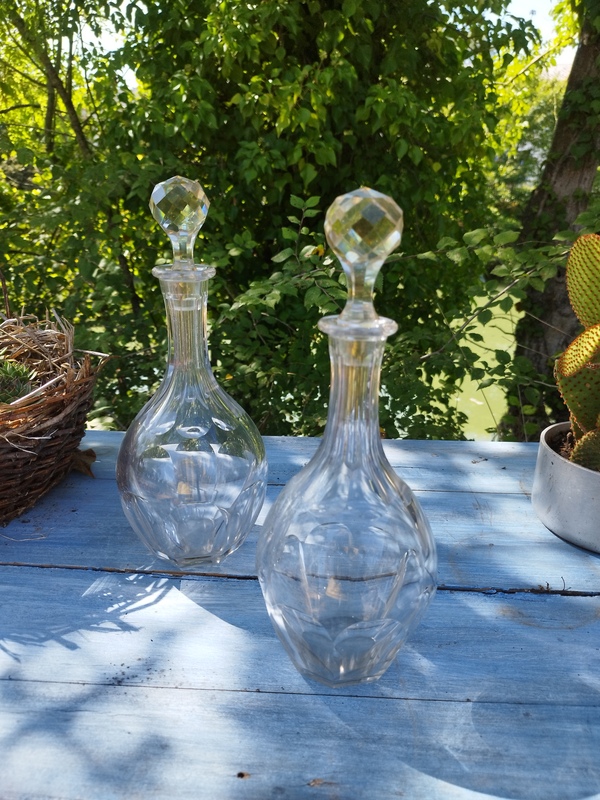 Pair of Porto decanters