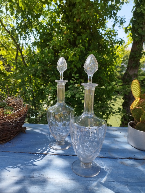 Pair of Baccarat decanters
