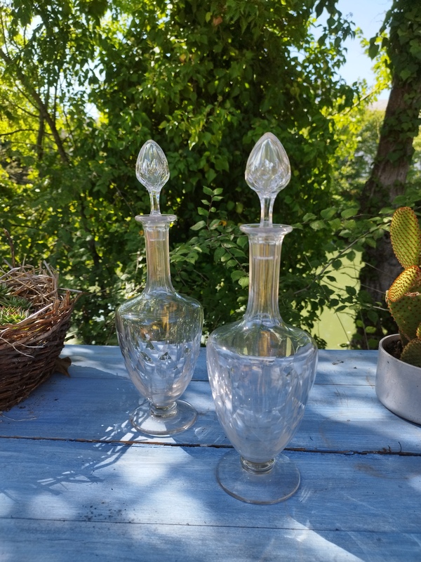 Pair of Baccarat decanters