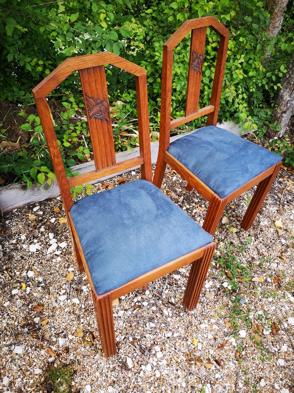 Pair of art deco chairs