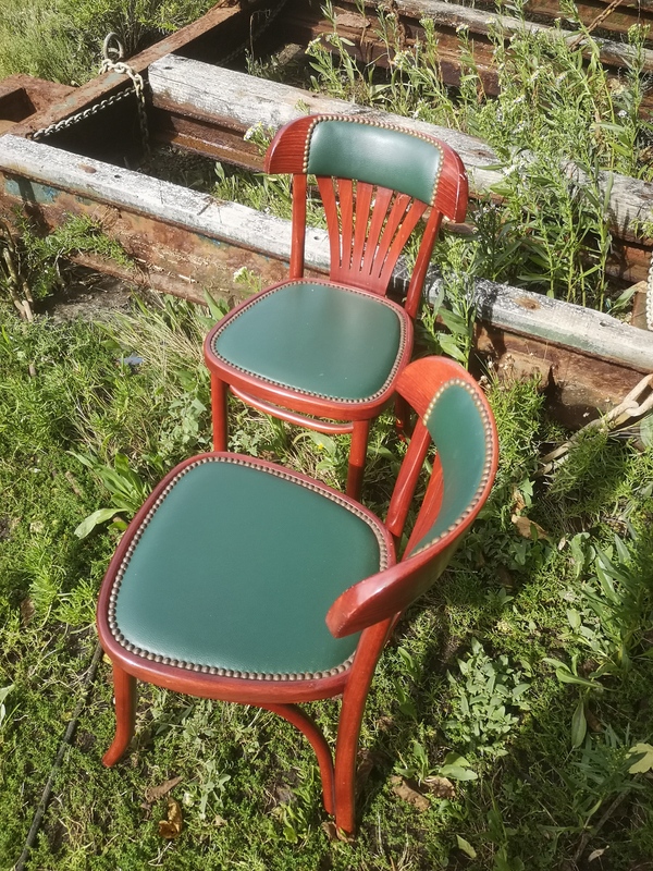 Pair of Irish pub bistro chairs