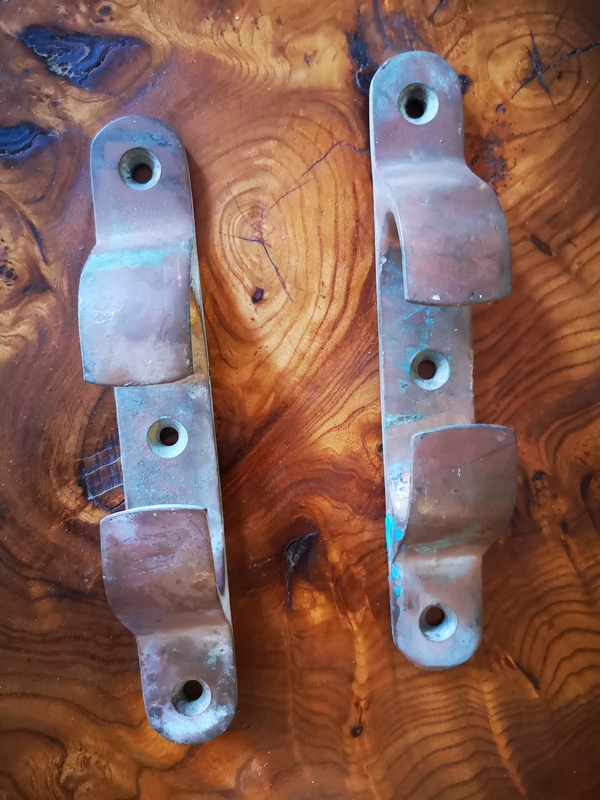 Pair of straight fairleads 7.87 inch