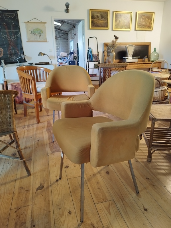 Pair of 60s 70s armchairs
