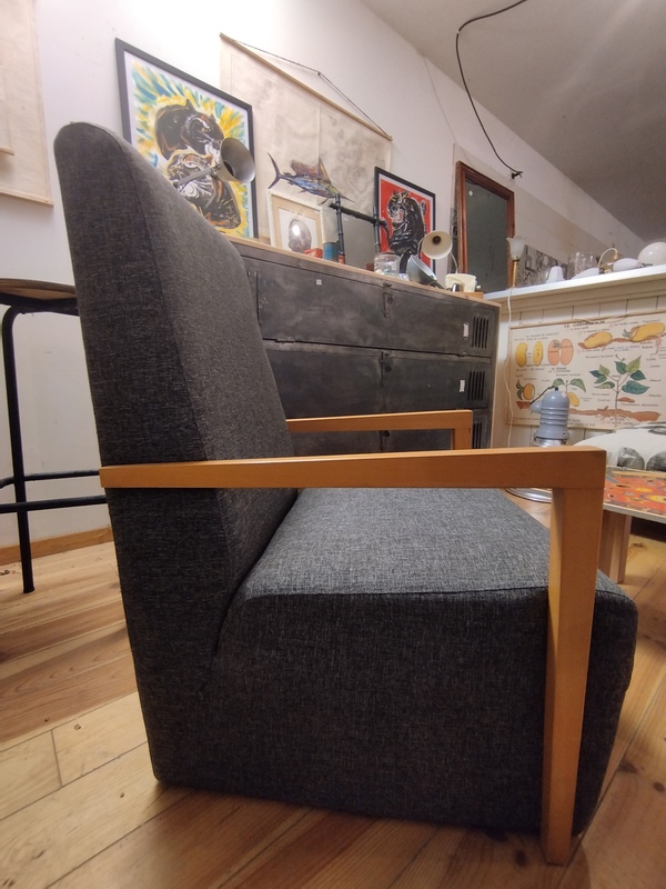 Pair of designer armchairs 