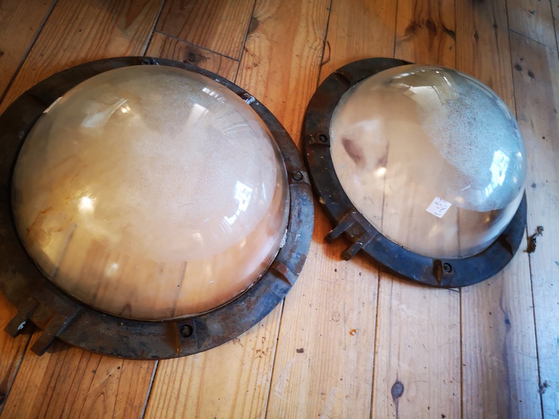 Pair of bubble portholes