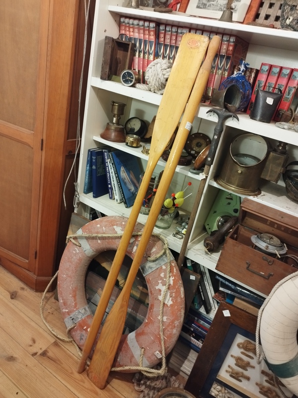 Pair of vintage oars