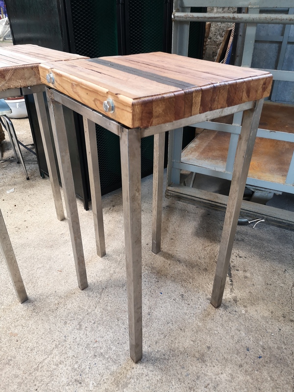 Pair of reclaimed stools