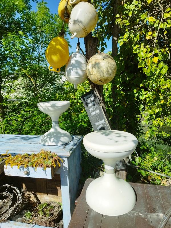 Pair of Sgabello Americano stools