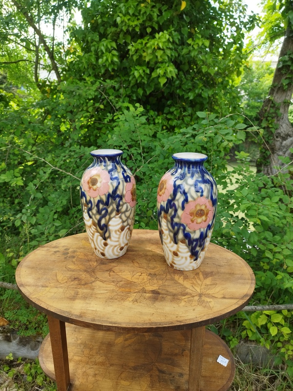 Pair of Camille Tharaud Art Deco vases 
