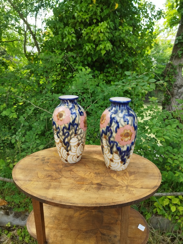 Pair of Camille Tharaud Art Deco vases 