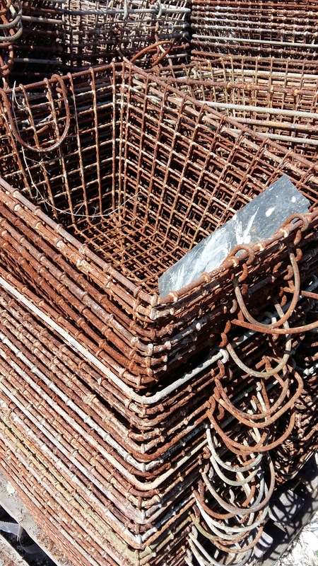 Lots of oyster baskets