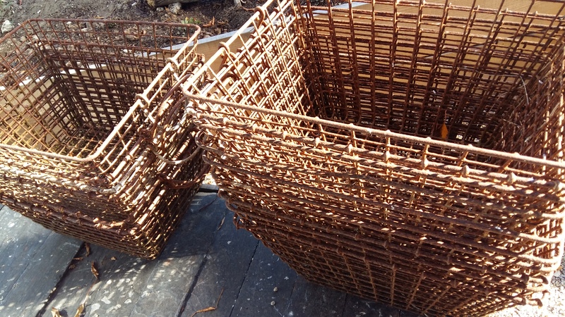 Lots of oyster baskets