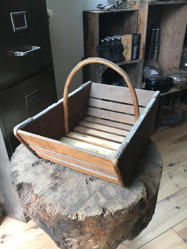 Vintage folk art basket