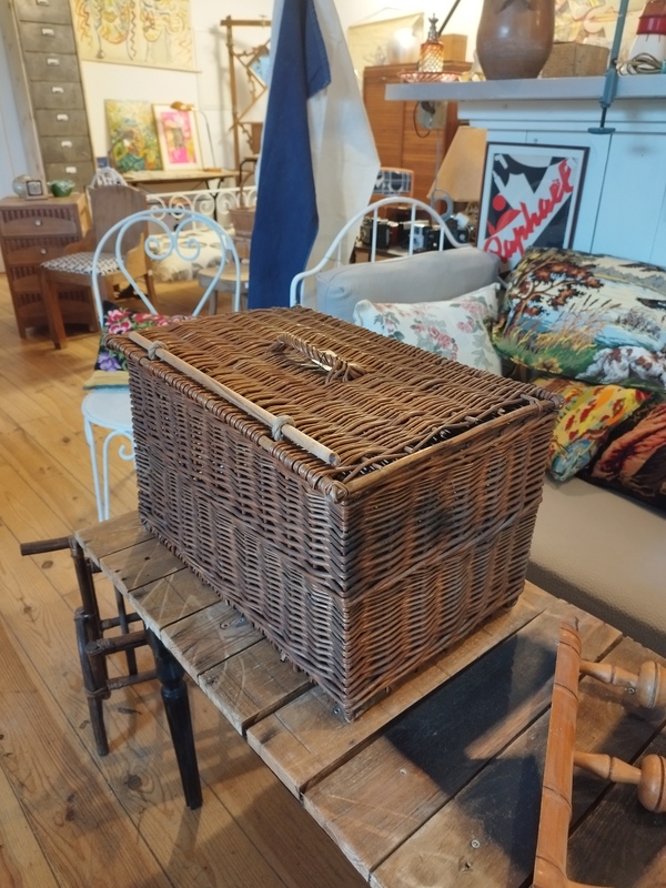Wicker basket.