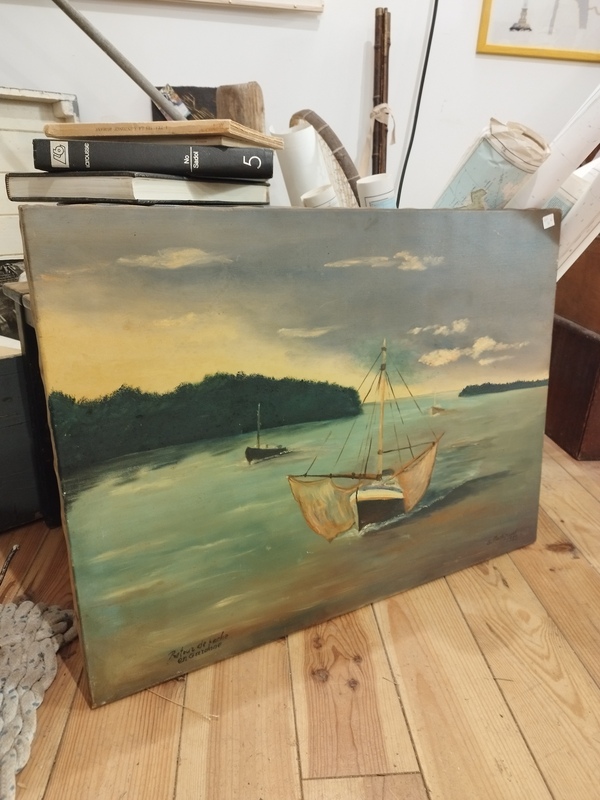 Marine painting oil on canvas 1988