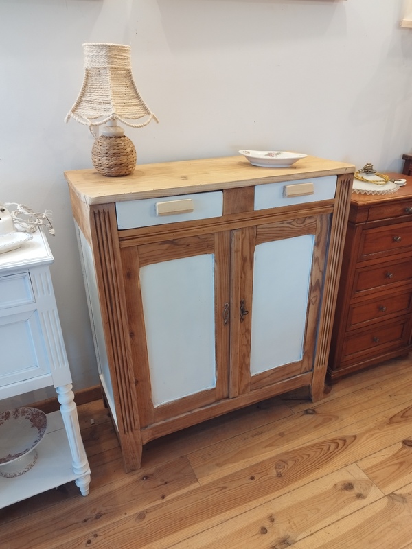 Small, low, revamped sideboard